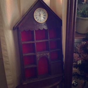 Small jewelry box also Clock made in 1988
